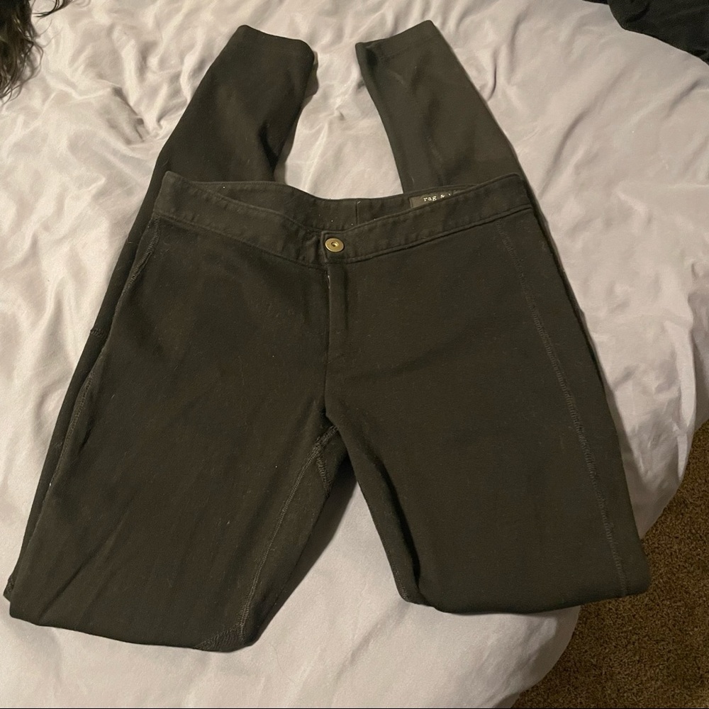 Rag & Bone black scuba style pant